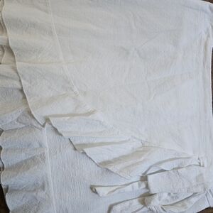 & Other Stories White Ruffle Mini Skirt